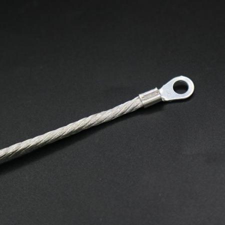 디바이스마트,케이블/전선 > 전기자재/배선자재 > 접지선 > 석연 접지선,,석연 접지선 5.5SQ×150L×M5,접지용 석연선 가공품 / 전선 규격 : 5.5SQ / 길이 : 150mm / 홀 규격 : M5