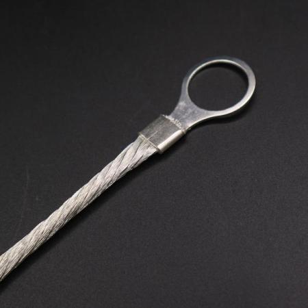 디바이스마트,케이블/전선 > 전기자재/배선자재 > 접지선 > 석연 접지선,,석연 접지선 8SQ×150L×M16,접지용 석연선 가공품 / 전선 규격 : 8SQ / 길이 : 150mm / 홀 규격 : M16