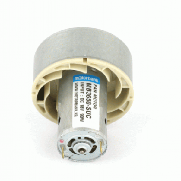 디바이스마트,기계/제어/로봇/모터 > 모터류 > DC모터 > 흡입모터,MotorBank,강력형 흡입팬모터 MB3650-SUC DC18V 90W 로봇청소기용 소형DC썩션모터,DC 소형흡입팬모터 MB3650-SUC / 전압 : DC14.3V / 출력 : 20W / 용도 : 로봇 진공 청소기용 흡입모터, 썩션모터, Suction Motor