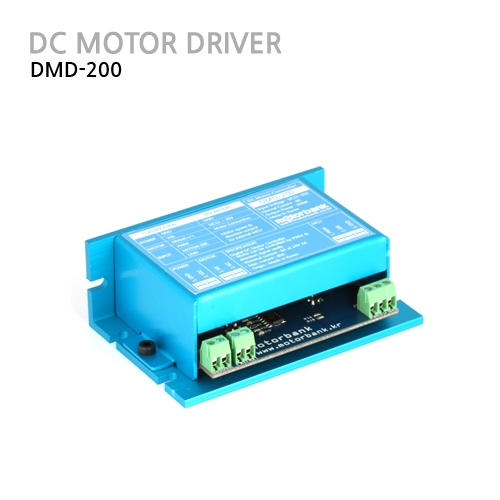 디바이스마트,기계/제어/로봇/모터 > 모터드라이버 > DC모터 드라이버 > 300W 이하 DC모터 드라이버,MotorBank,DC모터 드라이버 정역 디지털입력제어기 200W급 DC12V-35V (DMD-200),200W DC모터드라이버- 입력전압 : 12~35V - DC모터구동 : 모터 1개 구동- 용량 : 24V 모터 구동 시 정격 8A- 최대 : 80A- 제어방식 : PWM과 Direction 신호로 쉽게 구동