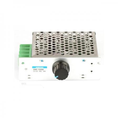 디바이스마트,기계/제어/로봇/모터 > 모터드라이버 > DC모터 드라이버 > 500W 이상 DC모터 드라이버,MotorBank,고출력 1500W DC모터 스피드 컨트롤러 12~50v,30A (DMC-1500W),1500W / DC 모터 스피드 컨트롤러 / PWM 제어 / 출력(Output) : 1500W 단방향 속도 조절 / 사용전압 : DC12V 모터, DC24V ~ 50V 모터 사용 / High Power MOSFET 30A