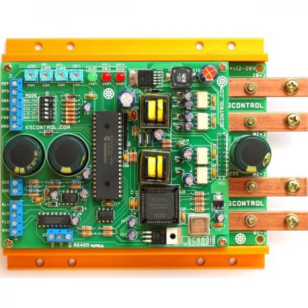 디바이스마트,기계/제어/로봇/모터 > 모터드라이버 > DC모터 드라이버 > 500W 이상 DC모터 드라이버,MotorBank,MDC880H DC모터드라이버 100A 제동감속형 정역 스피드 컨트롤러,전원전압 : 12V-28V DC / 연속출력전류 : 100A / 최대출력전류 : 150A사용 / 드라이버 : 400A