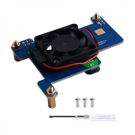 디바이스마트,오픈소스/코딩교육 > 라즈베리파이 > 라즈베리파이 확장보드/HAT,52PI,라즈베리파이 4B/3B+ PoE HAT [EP-0115],조립 용이 / 라즈베리파이 호환 / 냉각 팬 내장 / IEEE 802.3af 호환 PoE / 5V + -5 % 최대 2.5A