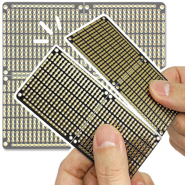 PCB보드 스냅보드 편리한 사이즈변형 만능기판- 97x90mm 블랙