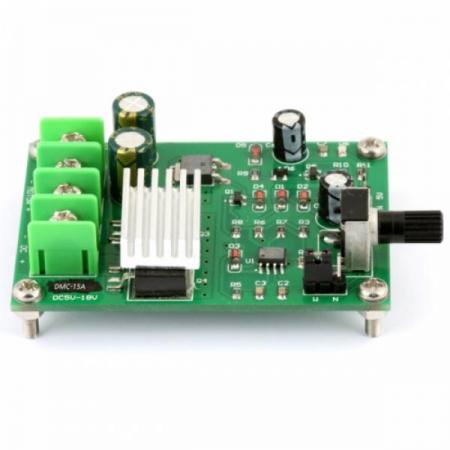 디바이스마트,기계/제어/로봇/모터 > 모터드라이버 > DC모터 드라이버 > 300W 이하 DC모터 드라이버,MotorBank,DC5~18V 15A 250W DC모터 속도조절기 (DMC-15A),DC5V~18V / 15A / 250W / 대용량 DC모터 스피드 컨트롤러 / 15A Max. / 가변저항을 통한 속도제어 / DC5~18V / 단방향 /
