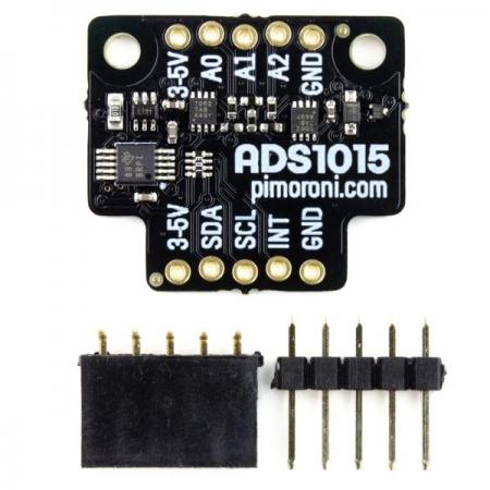 디바이스마트,MCU보드/전자키트 > 센서모듈 > 전압/전류센서,Pimoroni,ADS1015 +/-24V ADC breakout [PIM422],아날로그-디지털 컨버터 브레이크 아웃 / 3개의 채널을 가지고 있으며 -24V에서 +24V의 전압을 12비트 분해능으로 최대 3.3Khz까지 샘플링 가능 / Raspberry Pi 및 Arduino와 호환 / DC 전압을 빠르고 정확하게 측정