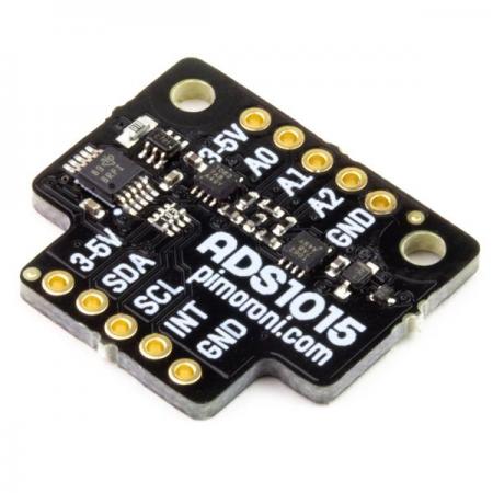 디바이스마트,MCU보드/전자키트 > 센서모듈 > 전압/전류센서,Pimoroni,ADS1015 +/-24V ADC breakout [PIM422],아날로그-디지털 컨버터 브레이크 아웃 / 3개의 채널을 가지고 있으며 -24V에서 +24V의 전압을 12비트 분해능으로 최대 3.3Khz까지 샘플링 가능 / Raspberry Pi 및 Arduino와 호환 / DC 전압을 빠르고 정확하게 측정