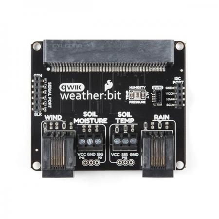 디바이스마트,오픈소스/코딩교육 > Micro:Bit > 마이크로비트 확장/변환보드,SparkFun,SparkFun 날씨 : 비트-마이크로 비트 캐리어 보드 (Qwiic) [DEV-15837],마이크로비트와 결합하여 기상관측 가능 / 기압, 상대 습도 및 온도 측정 가능 / 토양 수분 및 토양 온도를위한 커넥터 (PTH 및 스크류 터미널) / 풍속, 방향 및 강우 게이지 용 커넥터 (RJ11) 탑재로 관측 확대가능