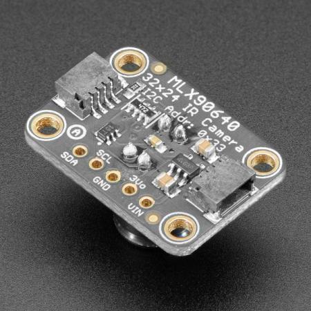 디바이스마트,MCU보드/전자키트 > 카메라/비디오 > 얼굴인식/열화상센서,Adafruit,Adafruit MLX90640 IR Thermal Camera Breakout - 55 Degree [ada-4407],55°x35° 의 좁은 화각 / 24x32 어레이의 IR 열센서 포함 /  -40°C ~ 300°C의 온도를 + -2°C의 정확도 (0-100°C 범위)로 측정 / 3.3V-5V 공급 전압 / 라즈베리파이, 아두이노 호환