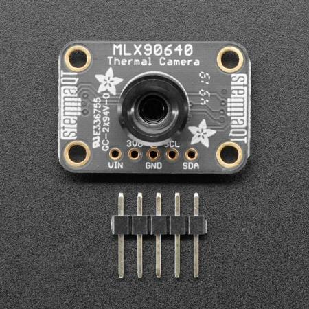 디바이스마트,MCU보드/전자키트 > 카메라/비디오 > 얼굴인식/열화상센서,Adafruit,Adafruit MLX90640 IR Thermal Camera Breakout - 55 Degree [ada-4407],55°x35° 의 좁은 화각 / 24x32 어레이의 IR 열센서 포함 /  -40°C ~ 300°C의 온도를 + -2°C의 정확도 (0-100°C 범위)로 측정 / 3.3V-5V 공급 전압 / 라즈베리파이, 아두이노 호환