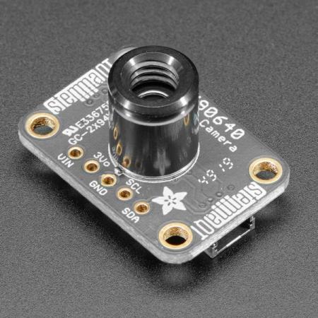 디바이스마트,MCU보드/전자키트 > 카메라/비디오 > 얼굴인식/열화상센서,Adafruit,Adafruit MLX90640 IR Thermal Camera Breakout - 55 Degree [ada-4407],55°x35° 의 좁은 화각 / 24x32 어레이의 IR 열센서 포함 /  -40°C ~ 300°C의 온도를 + -2°C의 정확도 (0-100°C 범위)로 측정 / 3.3V-5V 공급 전압 / 라즈베리파이, 아두이노 호환