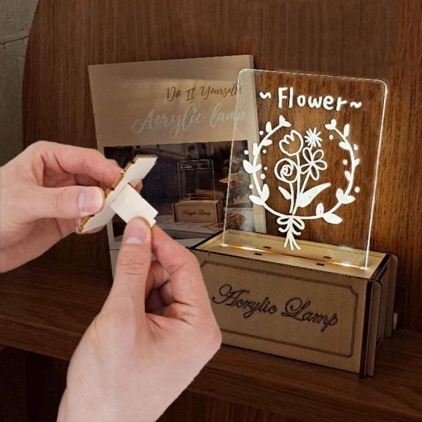 디바이스마트,MCU보드/전자키트 > 디스플레이 > LED,Mechasolution,DIY 아크릴램프 LED 무드등 조명 만들기 키트,간단하게 조립하여 만들 수 있는 아크릴 무드등입니다. 아크릴판에 원하는 그림을 그려넣어 세상에 하나뿐인 나만의 조명을 만들어보세요.