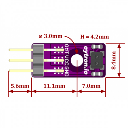 디바이스마트,MCU보드/전자키트 > 센서모듈 > 라이다/거리/초음파/라인 > 적외선(IR)/라인센서,Cytron,Maker Reflect: Simplifying IR Reflectance Sensor for Beginner [MAKER-REFLECT],적외선을 표면에 투과시키는 적외선 (IR) LED로 구성된 작은 반사율 센서