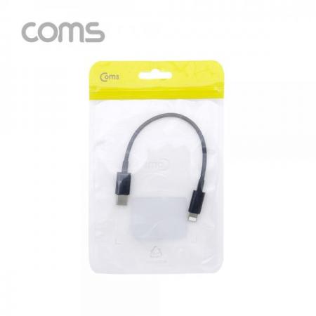 디바이스마트,케이블/전선 > USB 케이블 > OTG(FM) > USB C타입 OTG,Coms,USB 3.1(Type C) 젠더 (C M/8P M) / 15cm / Black [IF143],USB 3.1(Type C) 젠더 (C M/8P M) / 15cm / Black