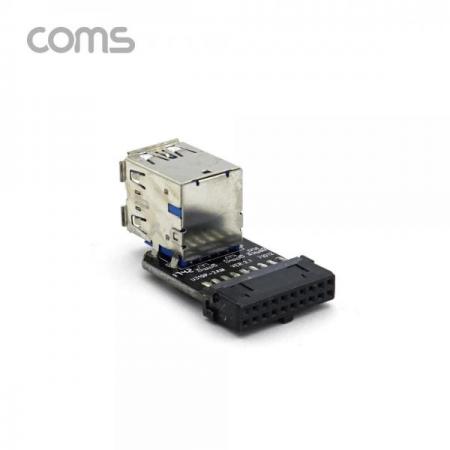 디바이스마트,MCU보드/전자키트 > 개발용 장비 > USB/RS232/RS485 컨버터,Coms,USB 포트 3.0 (20P -> USB 2P) 기판용 상하 젠더형 [BT937],USB 포트 3.0 (20P -> USB 2P) 기판용 상하 젠더형