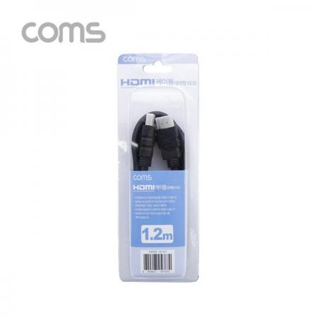 디바이스마트,케이블/전선 > 영상/음향 케이블 > HDMI 케이블,Coms,HDMI 케이블(경제형 V2.0) / 4Kx2K@60Hz 지원 / 1.2M [BC767],HDMI 케이블(경제형 V2.0) / 4Kx2K@60Hz 지원 / 1.2M