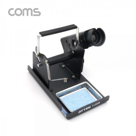 디바이스마트,수공구/전자공구/전동공구 > 전자공구 > 인두기/인두스탠드 > 인두스탠드,Coms,납땜용 인두 및 와이어 거치대 / 스탠드 / 2 IN 1 / Black [IF299],납땜용 인두 및 와이어 거치대 / 스탠드 / 2 IN 1 / Black