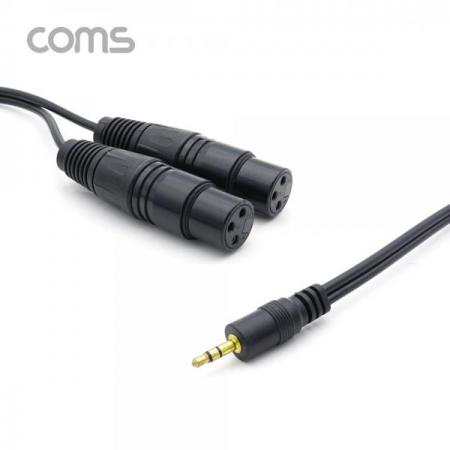 디바이스마트,컴퓨터/모바일/가전 > 네트워크/케이블/컨버터/IOT > 오디오/RCA/동축 케이블 > RCA 케이블,Coms,캐논 변환 케이블(Y형), 30cm / 캐논(F)x2/3.5 스테레오(M) [BT935],캐논 변환 케이블(Y형)/ 30cm / 캐논(F)x2/3.5 스테레오(M)