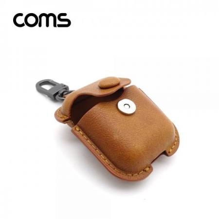 디바이스마트,컴퓨터/모바일/가전 > 음향ㆍ영상ㆍ카메라 > 헤드폰/이어폰 > 악세사리/포터블플레이어,Coms,에어팟 가죽 케이스 / 마그넷 / 자석 / Brown [IF132],에어팟 가죽 케이스 / 마그넷 / 자석 / Brown