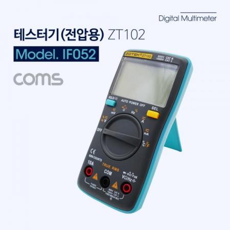 디바이스마트,계측기/측정공구 > 전기/전자 계측기 > 휴대형멀티미터,Coms,디지털 테스터기(전압용), 6000 COUNTS, 온도 측정, ZT102 [IF052],디지털 테스터기(전압용)/ 6000 COUNTS/ 온도 측정/ ZT102