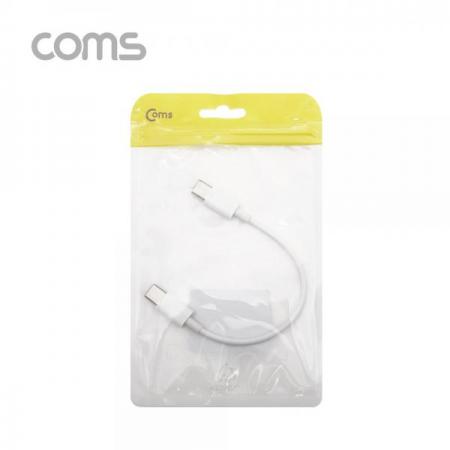 디바이스마트,케이블/전선 > USB 케이블 > OTG(FM) > USB C타입 OTG,Coms,USB 3.1(Type C) 젠더(M/M) 15cm / White [IF155],USB 3.1(Type C) 젠더(M/M) 15cm / White
