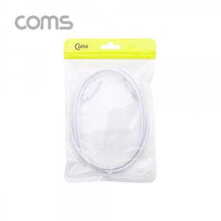 디바이스마트,케이블/전선 > USB 케이블 > OTG(FM) > USB C타입 OTG,Coms,USB 3.1(Type C) 케이블 / 고속충전(3A) / 1M / White [BT977],USB 3.1(Type C) 케이블 / 고속충전(3A) / 1M / White