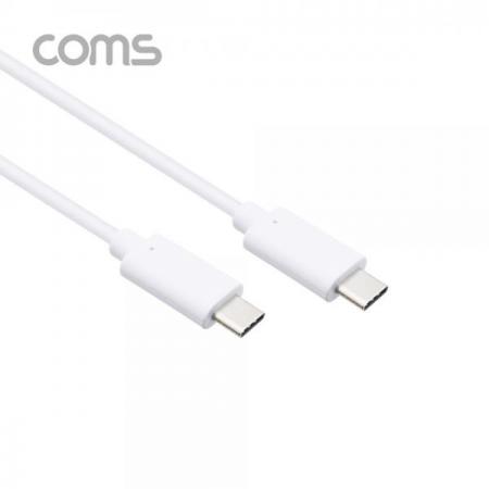 디바이스마트,케이블/전선 > USB 케이블 > OTG(FM) > USB C타입 OTG,Coms,USB 3.1(Type C) 케이블 / 고속충전(3A) / 1M / White [BT977],USB 3.1(Type C) 케이블 / 고속충전(3A) / 1M / White