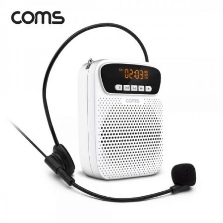 디바이스마트,컴퓨터/모바일/가전 > 음향ㆍ영상ㆍ카메라 > 블루투스 사운드 > 블루투스 휴대용스피커,Coms,휴대용 블루투스 스피커&유선 마이크 앰프 White [WW412],휴대용 블루투스 스피커&유선 마이크 앰프 White