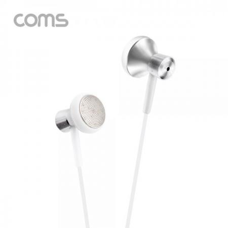 디바이스마트,컴퓨터/모바일/가전 > 음향ㆍ영상ㆍ카메라 > 헤드폰/이어폰 > 이어폰,Coms,이어폰 (3.5mm / 마이크 / 볼륨 컨트롤), 1.2m, White [IF172],이어폰 (3.5mm / 마이크 / 볼륨 컨트롤)/ 1.2m/ White