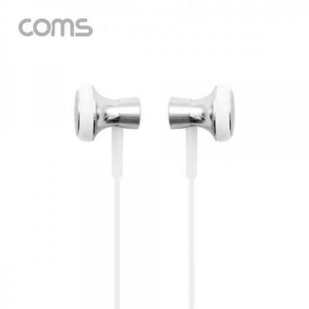 디바이스마트,컴퓨터/모바일/가전 > 음향ㆍ영상ㆍ카메라 > 헤드폰/이어폰 > 이어폰,Coms,이어폰 (3.5mm / 마이크 / 볼륨 컨트롤), 1.2m, White [IF172],이어폰 (3.5mm / 마이크 / 볼륨 컨트롤)/ 1.2m/ White