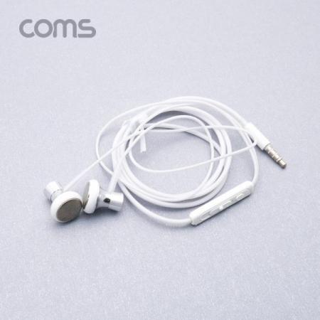 디바이스마트,컴퓨터/모바일/가전 > 음향ㆍ영상ㆍ카메라 > 헤드폰/이어폰 > 이어폰,Coms,이어폰 (3.5mm / 마이크 / 볼륨 컨트롤), 1.2m, White [IF172],이어폰 (3.5mm / 마이크 / 볼륨 컨트롤)/ 1.2m/ White