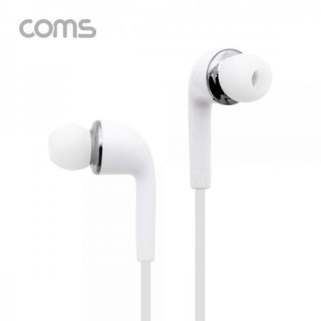 디바이스마트,컴퓨터/모바일/가전 > 음향ㆍ영상ㆍ카메라 > 헤드폰/이어폰 > 이어폰,Coms,이어폰 (3.5mm / 마이크 / 볼륨 컨트롤), 1.1m, White [IF197],이어폰 (3.5mm / 마이크 / 볼륨 컨트롤)/ 1.1m/ White