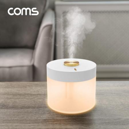 디바이스마트,컴퓨터/모바일/가전 > 가전/생활용품 > 계절가전 > 가습기/제습기,Coms,무선 가습기 무드등 / 780ml / 배터리 충전식 / 자동전원 차단기능 [BT822],무선 가습기 무드등 / 780ml / 배터리 충전식 / 자동전원 차단기능