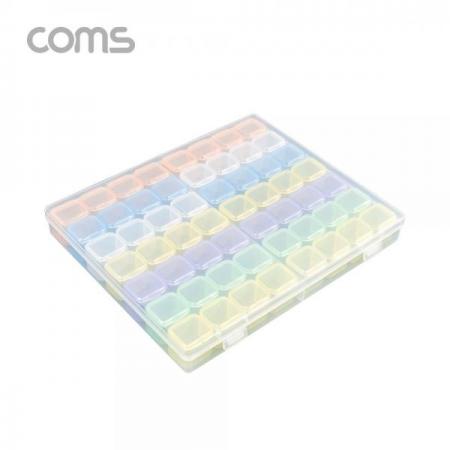 디바이스마트,공구함/작업대/엔클로저 > 공구함/부품함 > 다용도정리함(케이스),Coms,다용도 PVC 수납함 / 알약통 / 56칸 / 210 x 175 x 27 (mm) [IF290],다용도 PVC 수납함 / 알약통 / 56칸 / 210 x 175 x 27 (mm)