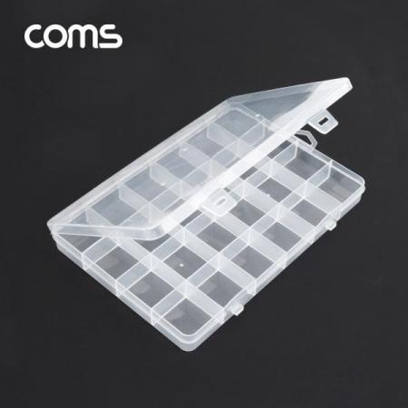 디바이스마트,공구함/작업대/엔클로저 > 공구함/부품함 > 다용도정리함(케이스),Coms,다용도 PVC 수납함 / 24분배 / 190 x 130 x 20 (mm) [IF282],다용도 PVC 수납함 / 24분배 / 190 x 130 x 20 (mm)