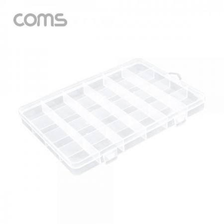 디바이스마트,공구함/작업대/엔클로저 > 공구함/부품함 > 다용도정리함(케이스),Coms,다용도 PVC 수납함 / 24분배 / 190 x 130 x 20 (mm) [IF282],다용도 PVC 수납함 / 24분배 / 190 x 130 x 20 (mm)