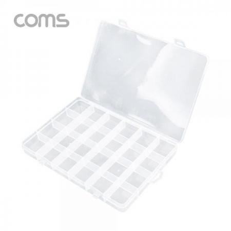 디바이스마트,공구함/작업대/엔클로저 > 공구함/부품함 > 다용도정리함(케이스),Coms,다용도 PVC 수납함 / 24분배 / 190 x 130 x 20 (mm) [IF282],다용도 PVC 수납함 / 24분배 / 190 x 130 x 20 (mm)