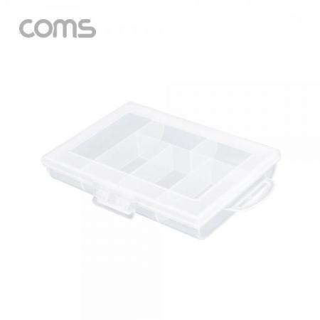 디바이스마트,공구함/작업대/엔클로저 > 공구함/부품함 > 다용도정리함(케이스),Coms,다용도 PVC 수납함 / 6분배 / 120 x 85 x 20 (mm) [IF297],다용도 PVC 수납함 / 6분배 / 120 x 85 x 20 (mm)