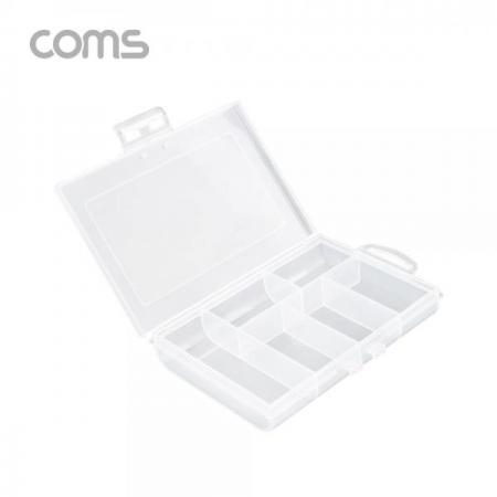 디바이스마트,공구함/작업대/엔클로저 > 공구함/부품함 > 다용도정리함(케이스),Coms,다용도 PVC 수납함 / 6분배 / 120 x 85 x 20 (mm) [IF297],다용도 PVC 수납함 / 6분배 / 120 x 85 x 20 (mm)