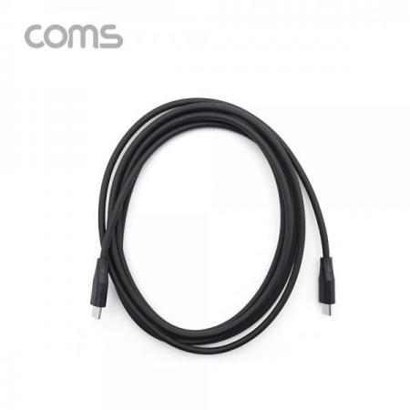 디바이스마트,케이블/전선 > USB 케이블 > OTG(FM) > USB C타입 OTG,Coms,USB 3.1(Type C) 케이블(MM) 1.8M / 고속충전 / USB 2.0 속도 / Black [IF400],USB 3.1(Type C) 케이블(MM) 1.8M / 고속충전 / USB 2.0 속도 / Black