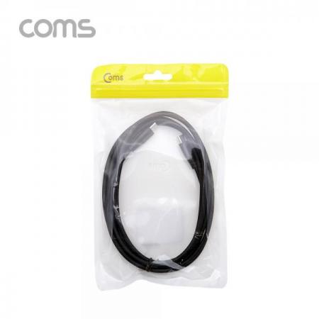 디바이스마트,케이블/전선 > USB 케이블 > OTG(FM) > USB C타입 OTG,Coms,USB 3.1(Type C) 케이블(MM) 1.8M / 고속충전 / USB 2.0 속도 / Black [IF400],USB 3.1(Type C) 케이블(MM) 1.8M / 고속충전 / USB 2.0 속도 / Black