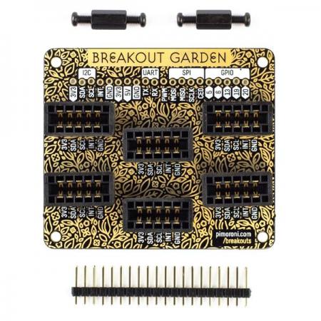 디바이스마트,MCU보드/전자키트 > 통신/네트워크 > 기타 네트워크/통신,Pimoroni,Breakout Garden for Raspberry Pi (I2C) [PIM377],복잡한 배선, 남땜, 브레드보드 없이 피모로니 브레이크아웃 보드를 활용하여 코딩 및 추가 기능을 만들어주는 커넥터 슬롯 / 6개의  I2C 슬롯 탑재