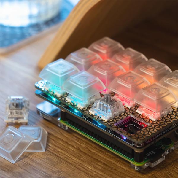 Keybow Kit (12-key) with Pi Zero WH – Linear (quiet) keys [PIM420] / 디바이스마트
