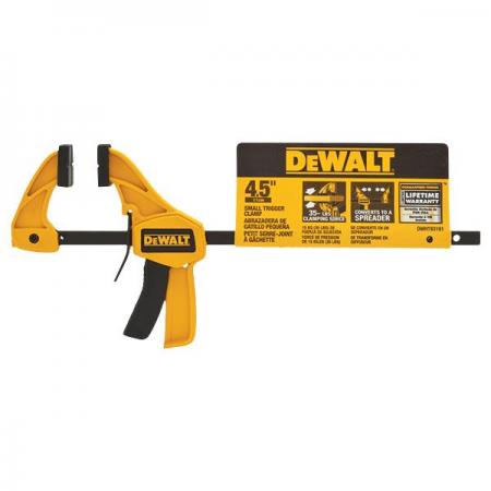 디바이스마트,수공구/전자공구/전동공구 > 작업공구 > 목공용공구 > 클램프,디월트,4.5인치 소형 클램프 DWHT83191 (114mm),디월트 강화 나일론 소재 Small 클램프 탈부착 가능한 패드 / 4.5" 114mm