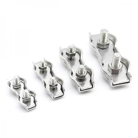 디바이스마트,기계/제어/로봇/모터 > 도르래/와이어/체인 > 와이어클립 > 더블형 와이어클립,SZH,와이어 클립 - 더블 (M4) 3mm 고정와이어로프 클립 [SZH-WC010],