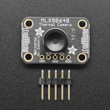 디바이스마트,MCU보드/전자키트 > 카메라/비디오 > 얼굴인식/열화상센서,Adafruit,Adafruit MLX90640 24x32 IR Thermal Camera Breakout - 110 Degree FoV [ada-4469],110°x70°의 넓은 화각 / 24x32 어레이의 IR 열센서 포함 / -40°C ~ 300°C의 온도를 + -2°C의 정확도 (0-100°C 범위)로 측정 / 3.3V-5V 공급 전압 / 라즈베리파이, 아두이노 호환