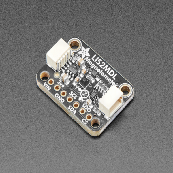 디바이스마트,MCU보드/전자키트 > 센서모듈 > 가속도/자이로/지자기센서 > 지자기센서,Adafruit,Adafruit Triple-axis Magnetometer - LIS2MDL - STEMMA QT / Qwiic [ada-4488],LIS2MDL기반 3축 자력계 / I2C / 범위 설정없이 +-50가우스 (+-5000 uTesla!) 범위 감지 /  3.3V (Feather / Raspberry Pi) 또는 5V (Arduino) 사용 가능