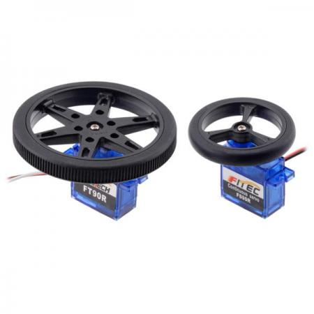 디바이스마트,기계/제어/로봇/모터 > 로봇부품 > 바퀴/휠,Pololu,마이크로 서보 스플라인용 Pololu휠 (20T, 4.8mm)-40×7mm, 검은색, 한쌍 #4905,직경 40mm (1.57 인치) 바퀴 / 4.8mm 직경의 마이크로 서보 스플라인에 장착하여 사용 / 한쌍으로 제공