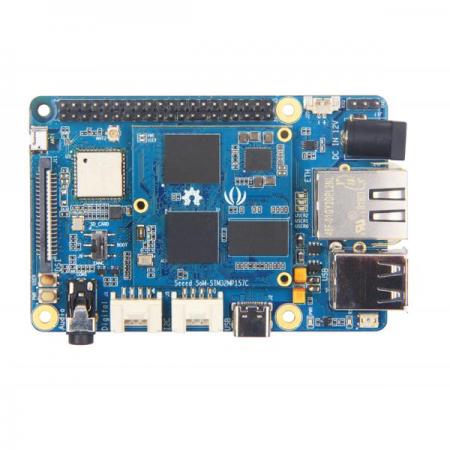 디바이스마트,MCU보드/전자키트 > 인공지능/임베디드/산업용 > 인공지능/머신러닝 > 인공지능 개발보드/모듈/키트,Seeedstudio,ODYSSEY – STM32MP157C Raspberry Pi 40-Pin (SoM호환) [102110319],Cortex-M4가 통합 된 듀얼 코어 Arm-Cortex-A7 코어 프로세서 / SoM (system on module)은 MPU, PMIC, RAM 포함 / 라즈베리 파이 40 핀 호환 캐리어 보드 / 컴팩트 한 크기와 강력한 성능 / 오픈 소스 하드웨어 / SDK / API / BSP / OS