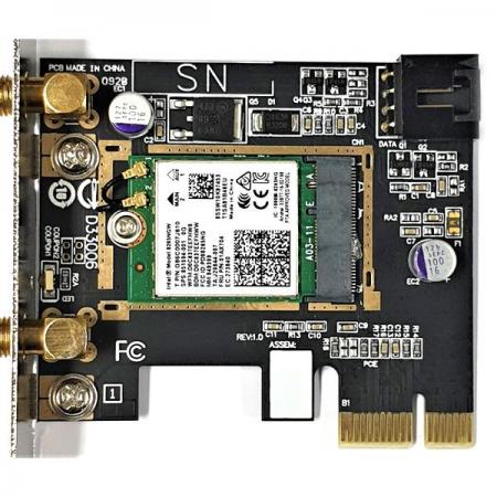 디바이스마트,컴퓨터/모바일/가전 > 네트워크/케이블/컨버터/IOT > 인터넷공유기/허브/랜카드 > 랜카드,SZH,무선 랜카드 INTEL 8265AC 데스크탑 전용 [SZH-IWA020],메인보드 PCI 포트 랜카드 / WiFi 802.11ac / 최대 속도 867Mbps / Bluetooth 4.2